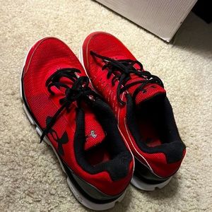 Red Under Armor shoes